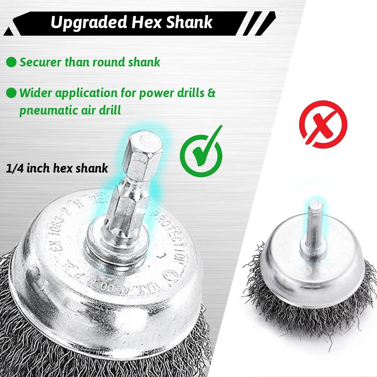 Juego de Cepillos de Alambre Double Elite 7 Piezas para Taladro