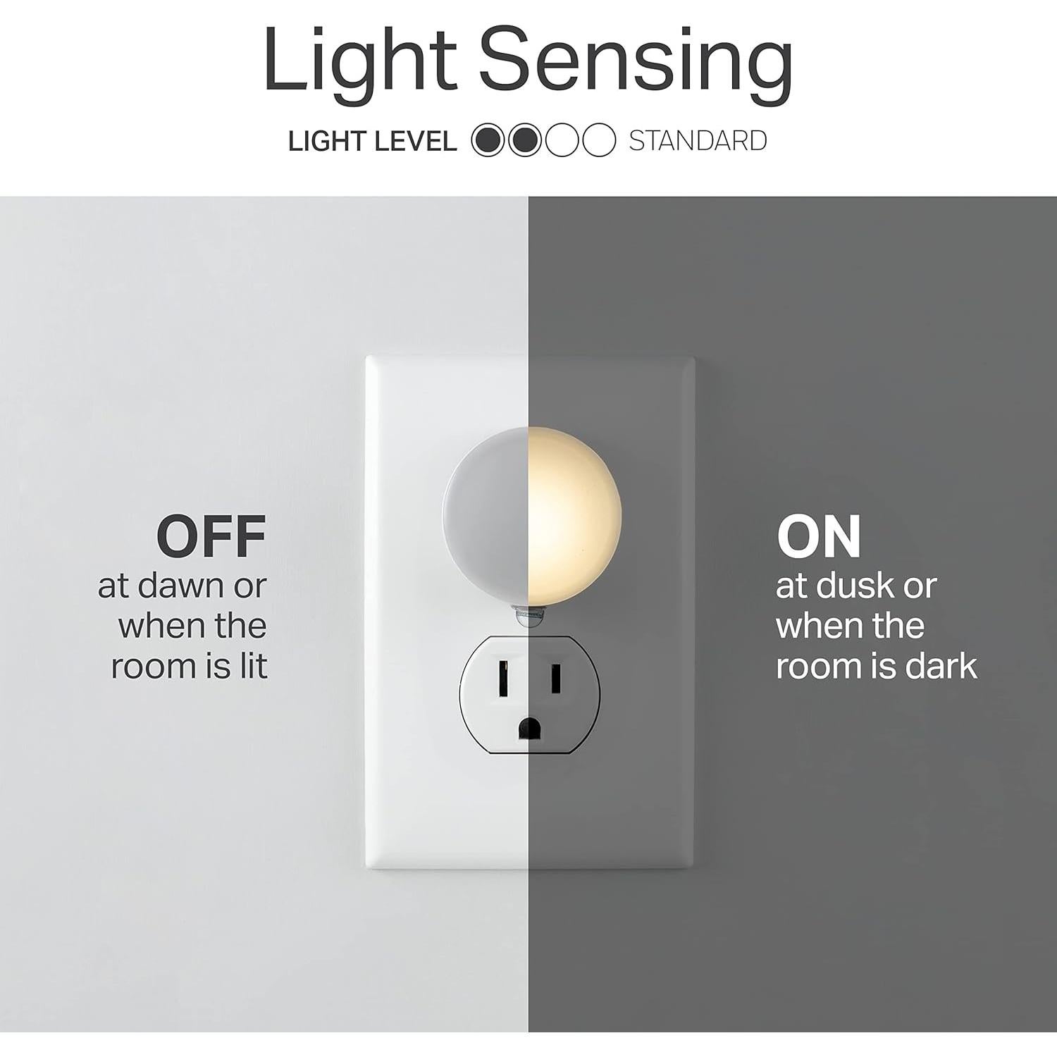 Luces de Noche LED GLO Dot Enchufables, Sensor Crepúsculo, 6 Pzas