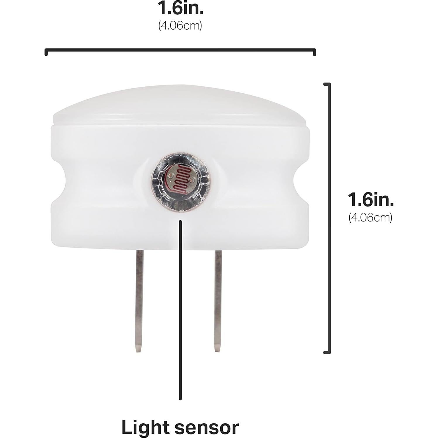 Luces de Noche LED GLO Dot Enchufables, Sensor Crepúsculo, 6 Pzas