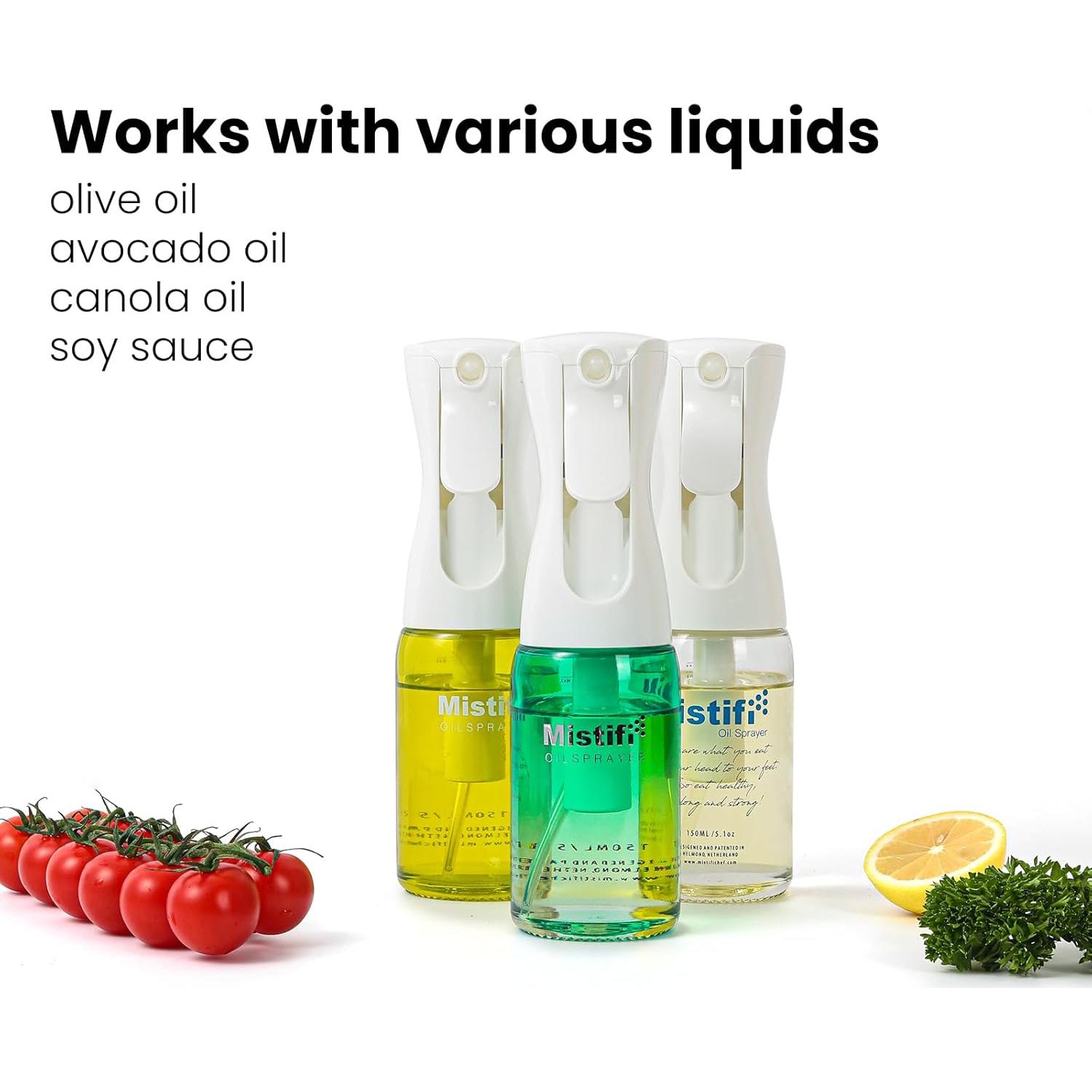 Pulverizador de Aceite Mistifi 150ml Vidrio Recargable