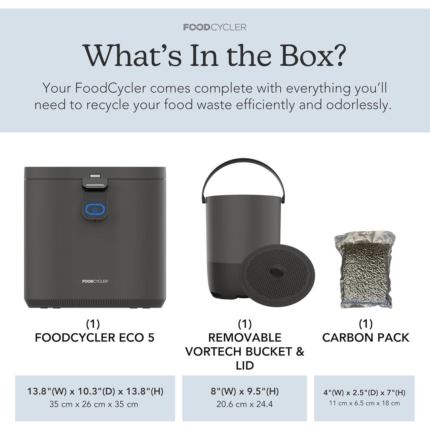 Procesador de Alimentos Food Cycler Eco 5 - 5L Gris