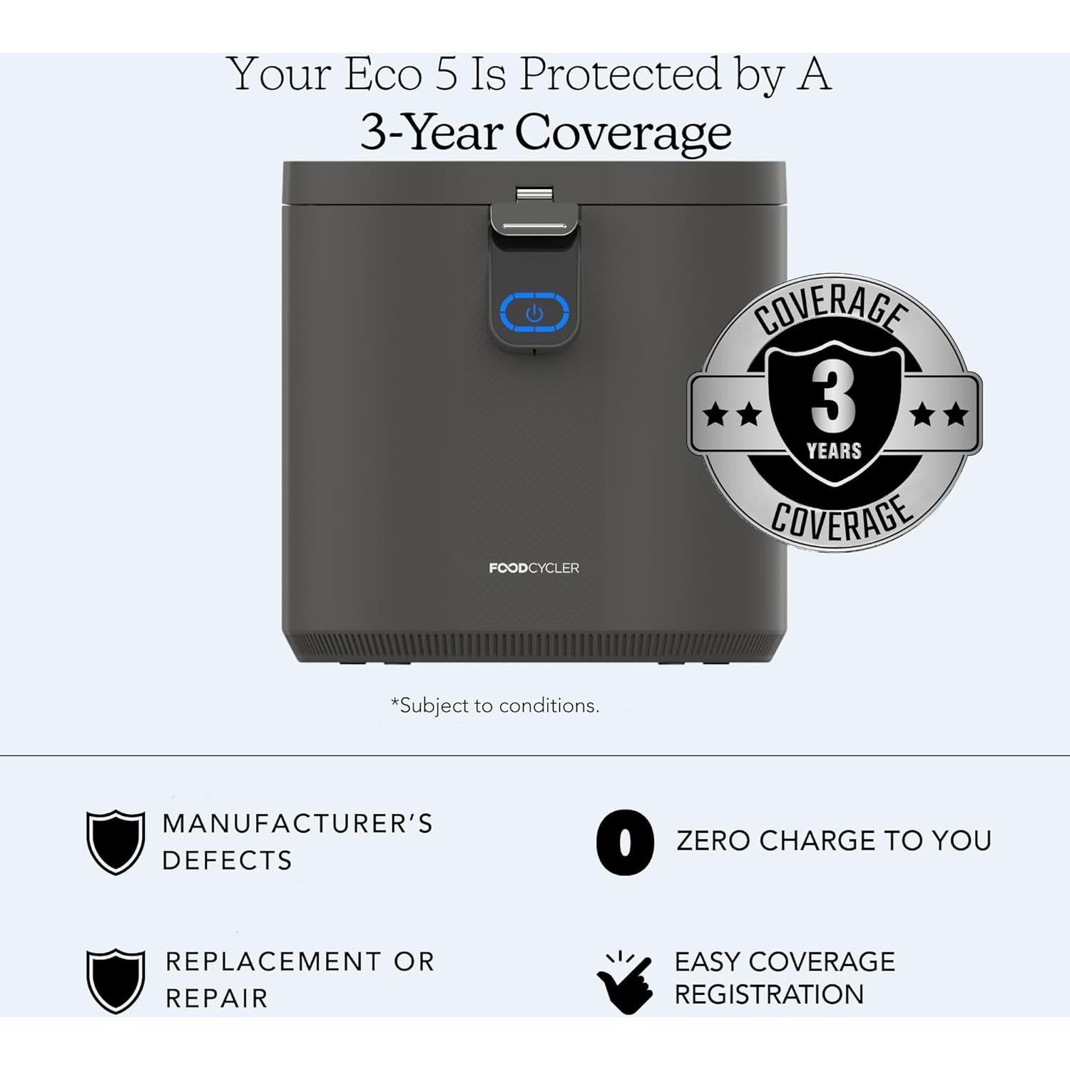 Procesador de Alimentos Food Cycler Eco 5 - 5L Gris