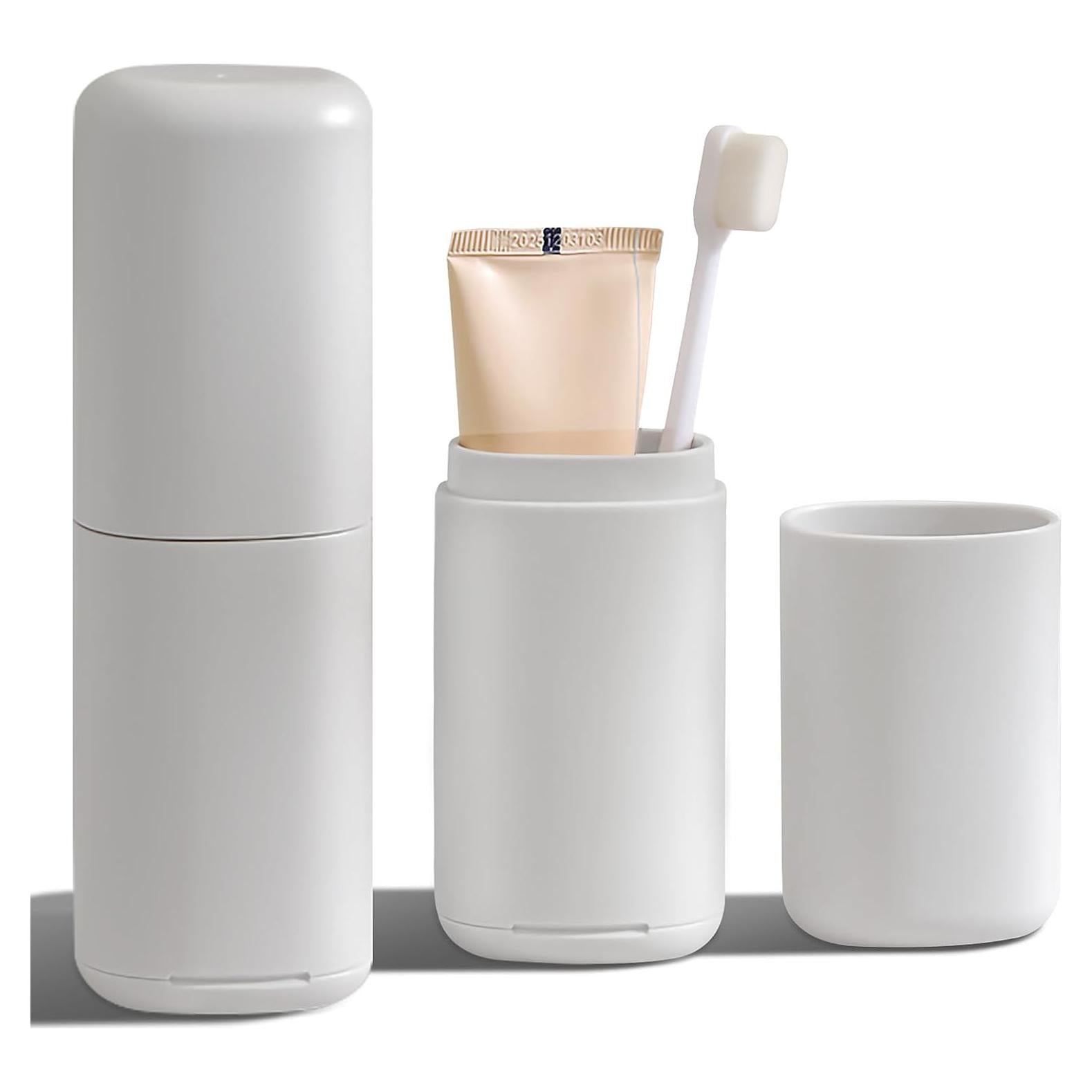 Estuche de Cepillo de Dientes de Viaje AIDIMMING Gris 20.3x5.3cm