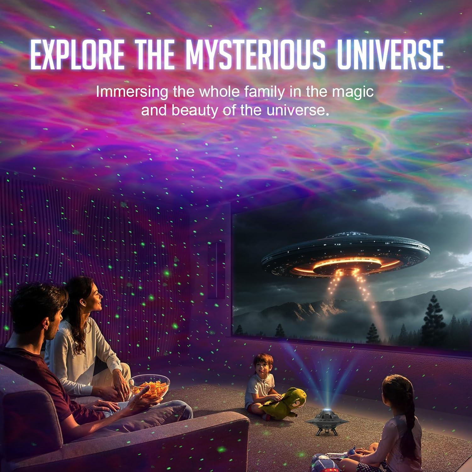 Proyector Galáctico UFO LED para Dormitorio 17.99cm