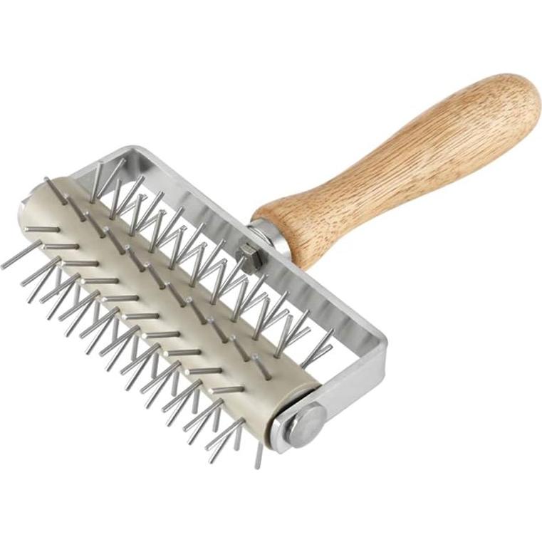 Rodillo de Masa de Acero Inoxidable Akaigu 20.3cm Amarillo