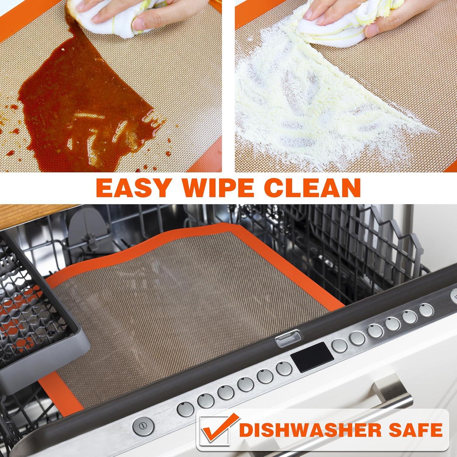 Tapetes de Silicona Antiadherentes MMMat 23x33 cm Set de 2