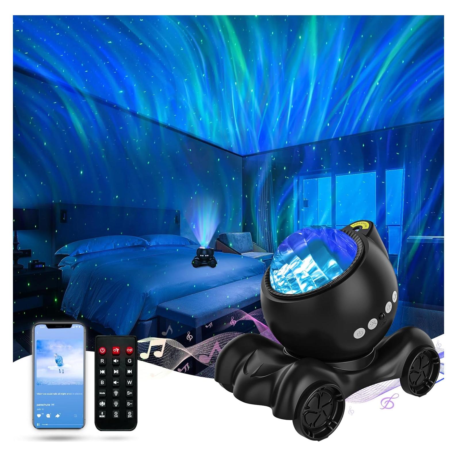 Proyector Galáctico ENOKIK con Altavoz Bluetooth y Ruido Blanco