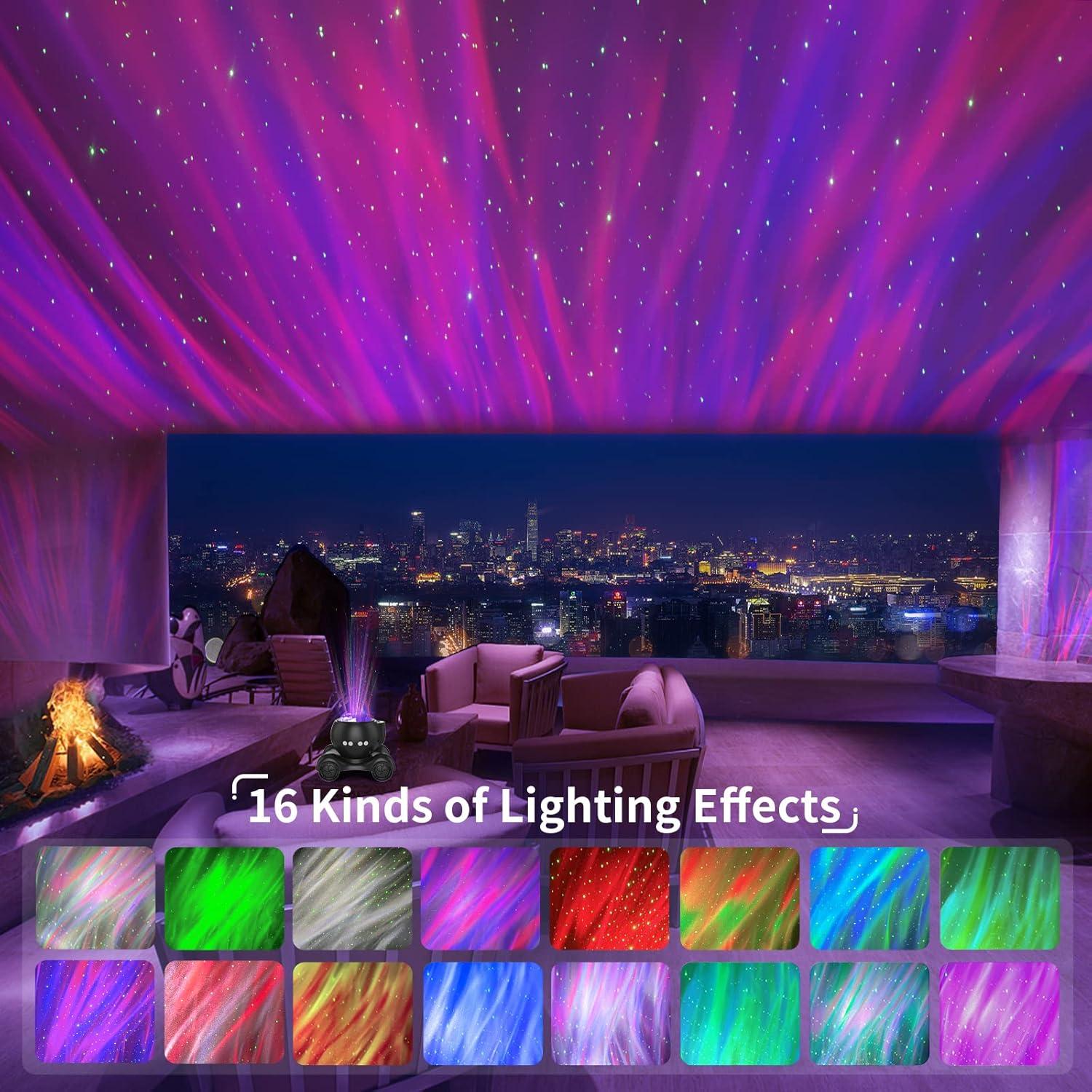 Proyector Galáctico ENOKIK con Altavoz Bluetooth y Ruido Blanco