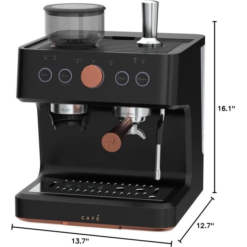 Cafetera Bellissimo Espresso Semi Automática 1300W + Espumador