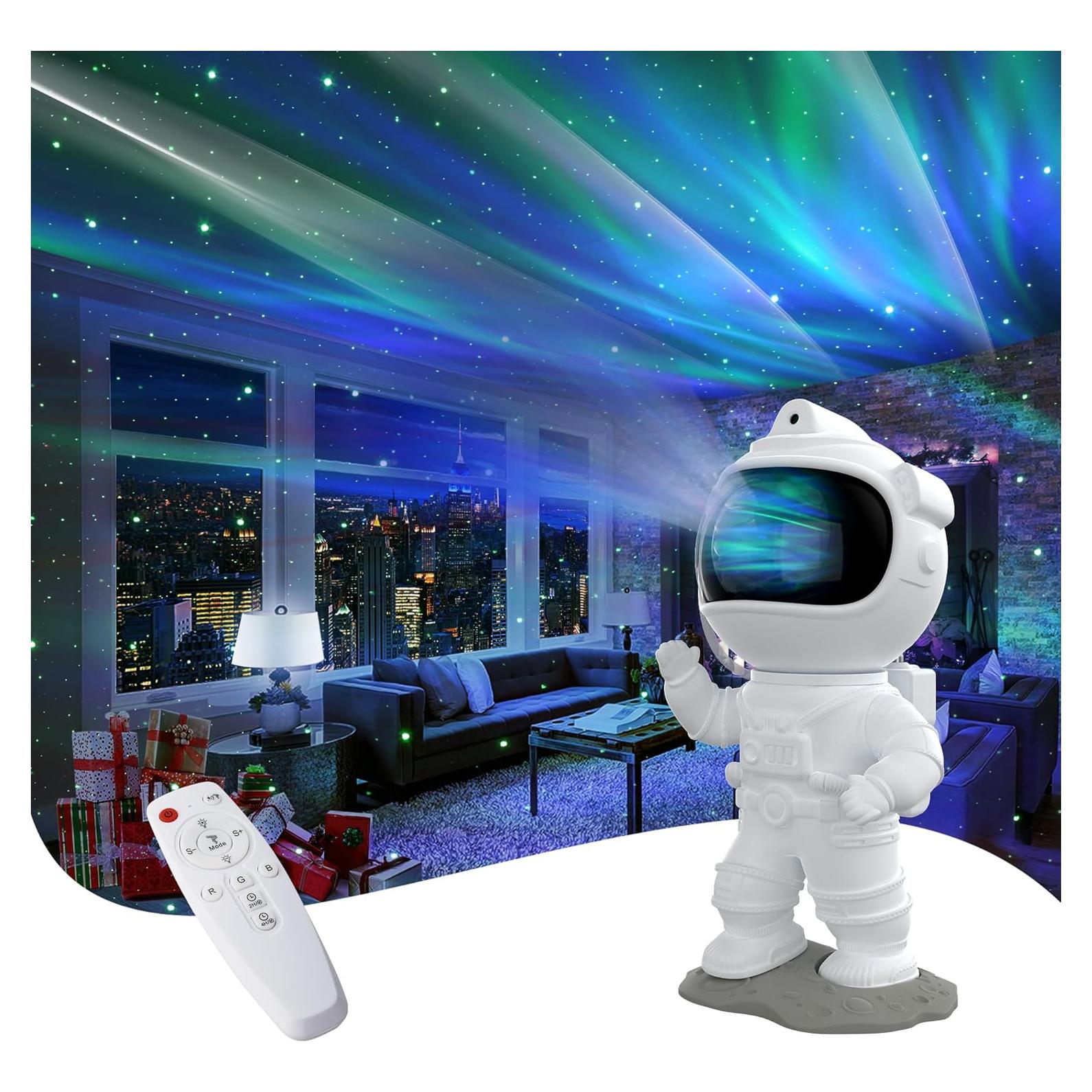 Proyector de Estrellas Itayak Astronauta Aurora 360° Luz Nocturna