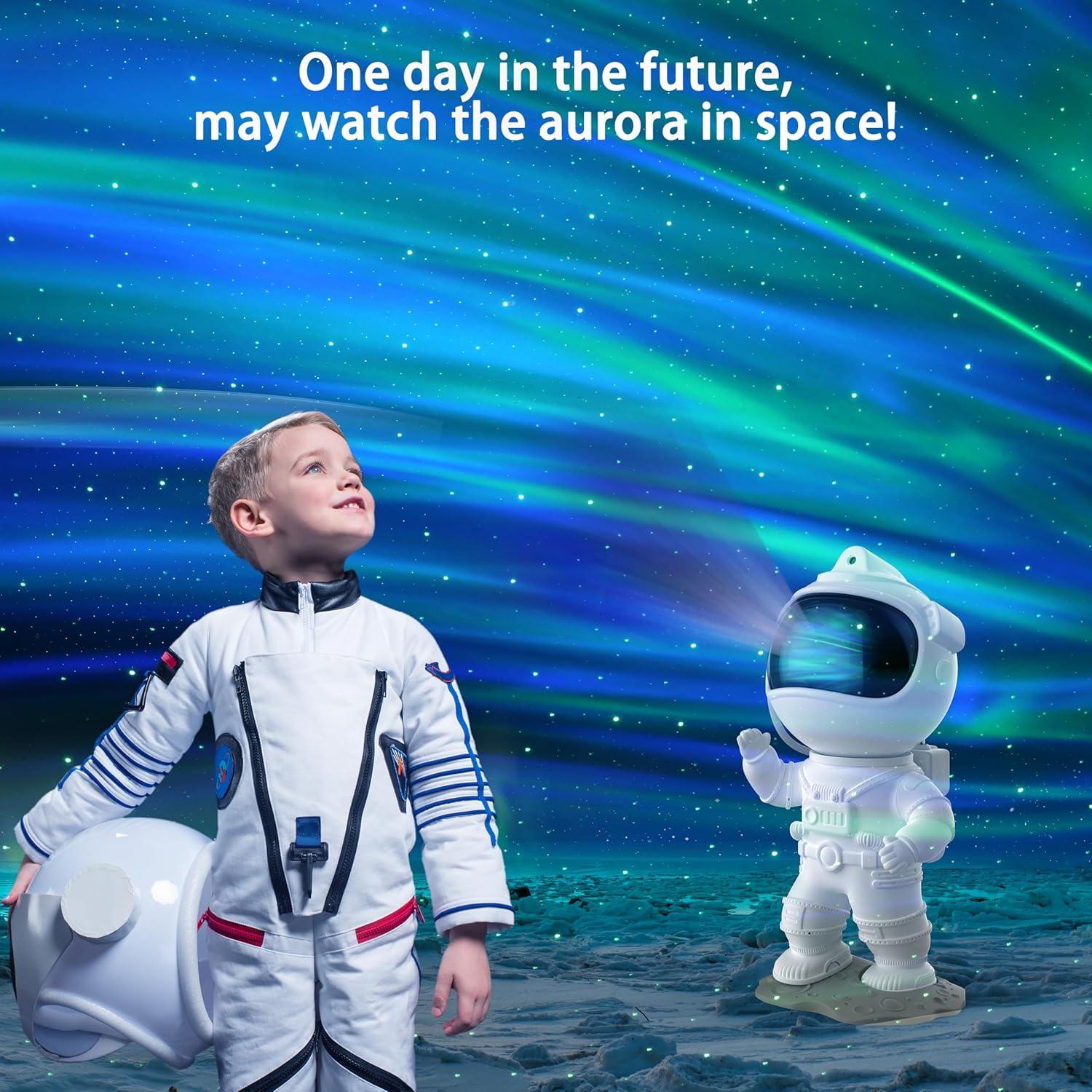 Proyector de Estrellas Itayak Astronauta Aurora 360° Luz Nocturna