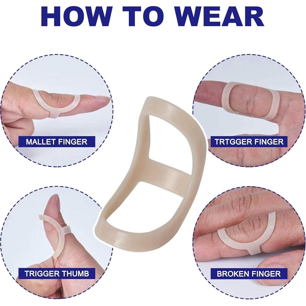 6 Férulas Ovaladas para Dedos SOFT HOME - Impermeables y Ajustables