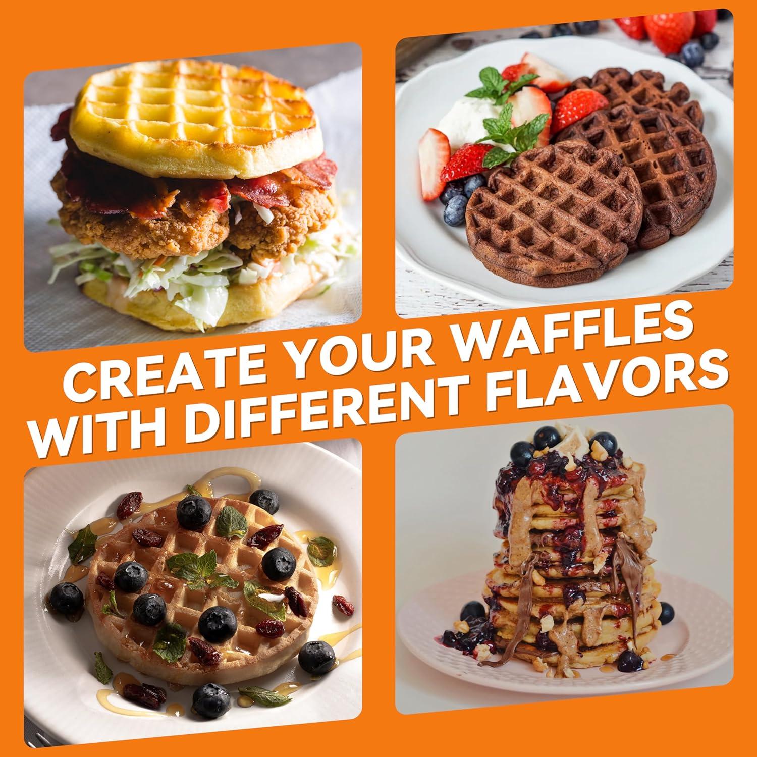 Máquina de Waffles Múltiple Baker's Friend, 6 Mini Waffles 7.62 cm