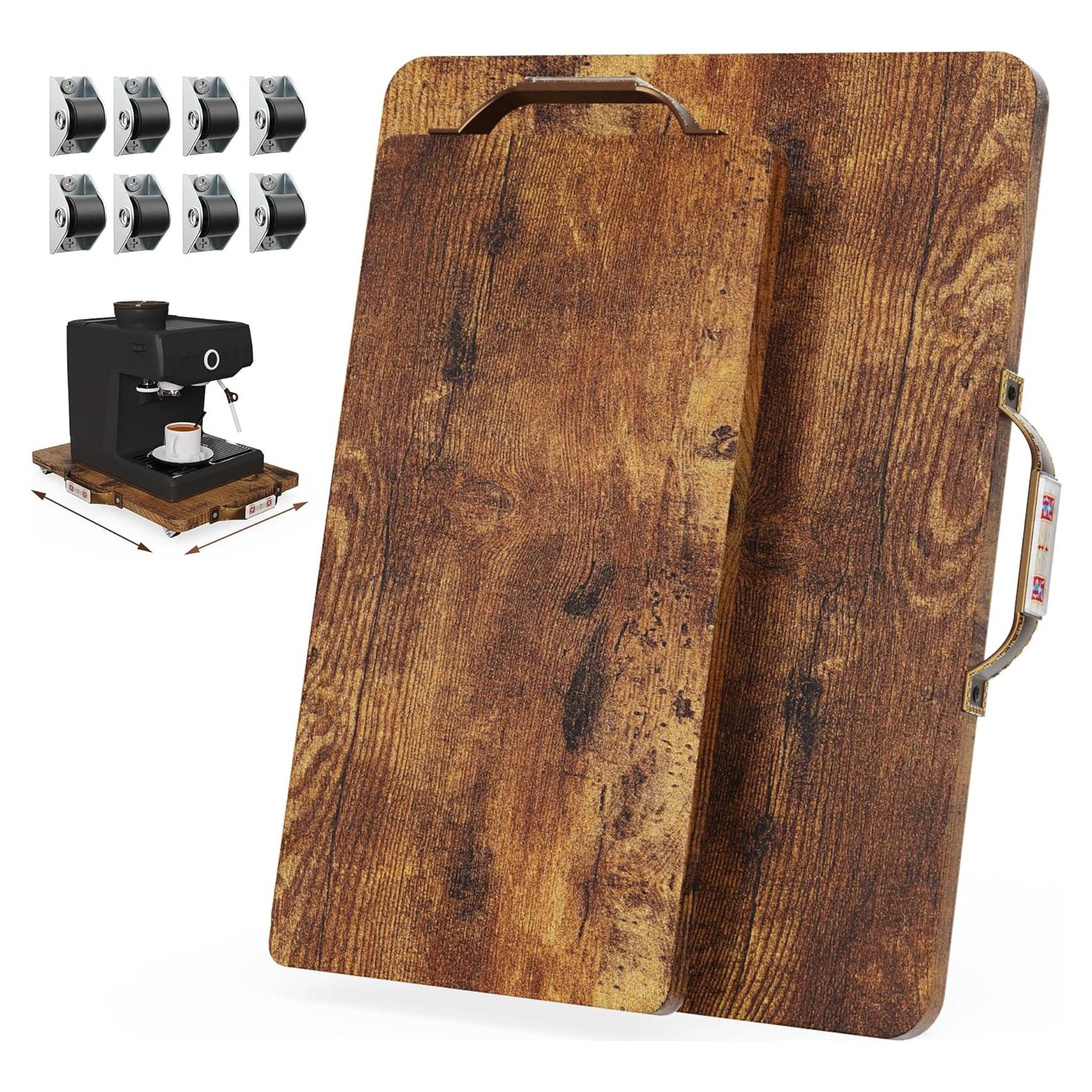 Deslizadores de Electrodomésticos Jchccu, 2 Juegos, Madera Rústica