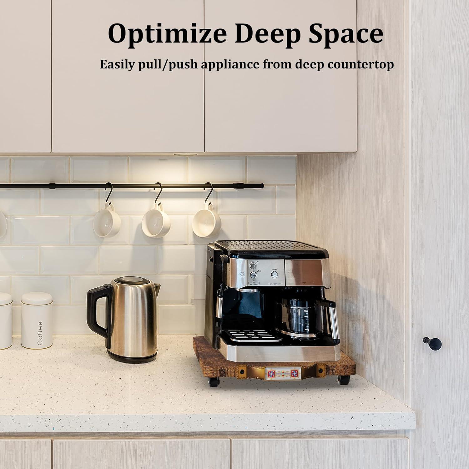 Deslizadores de Electrodomésticos Jchccu, 2 Juegos, Madera Rústica