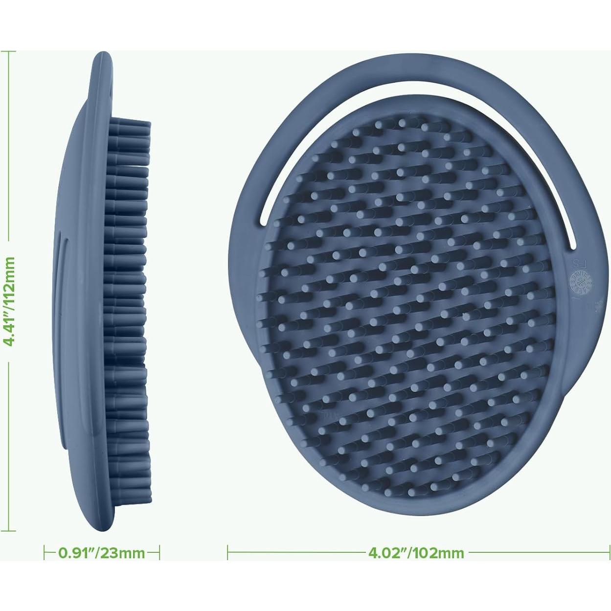 Cepillo de Champú Silicona Haakaa - Limpiador Bebés Azul