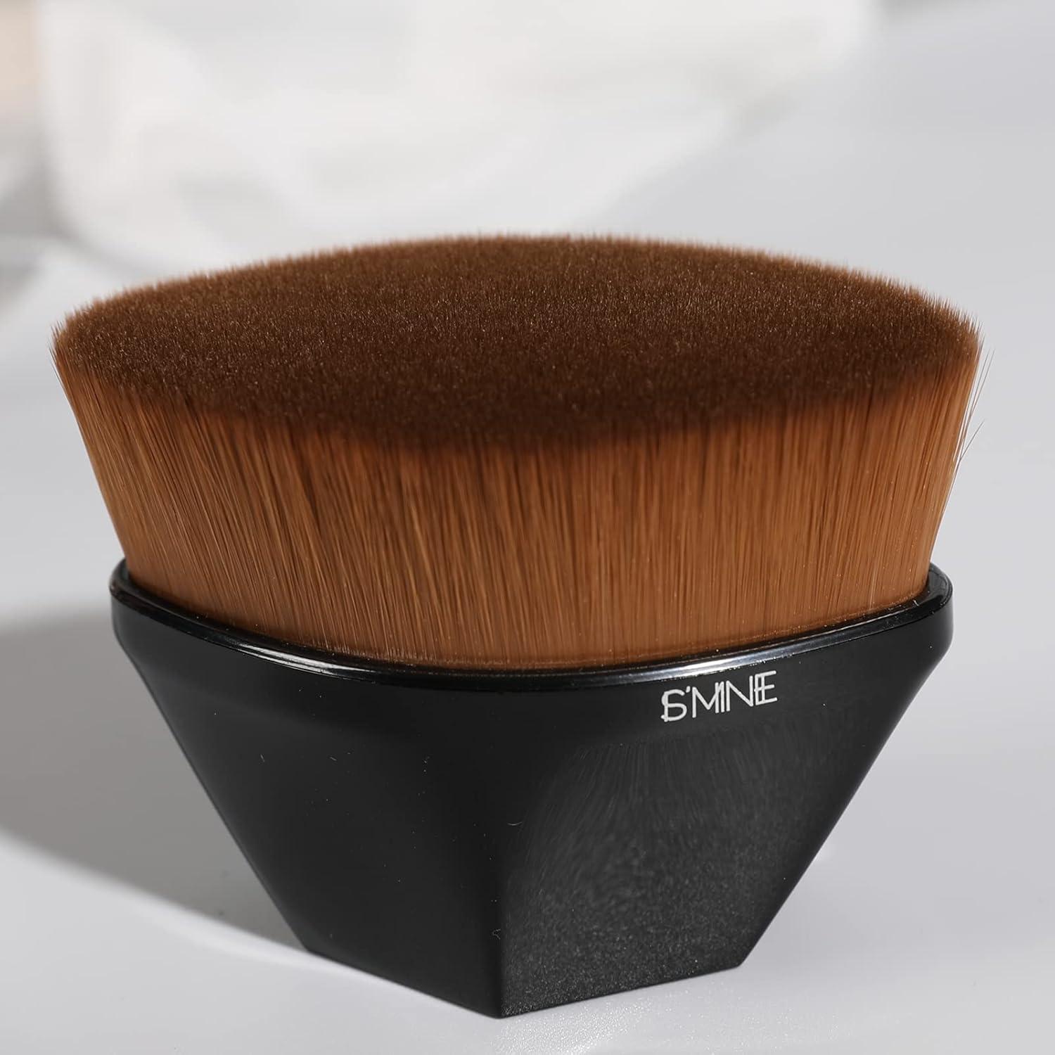 Brocha de Maquillaje ISMINE Kabuki Hexágono para Base y Rubor