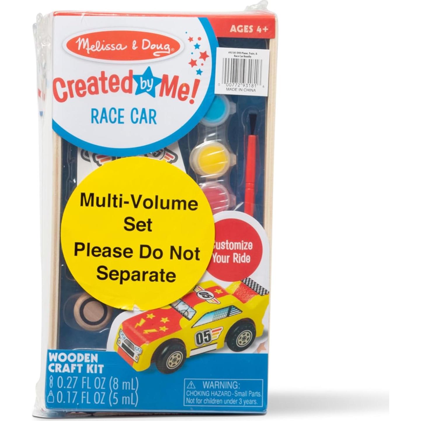 Kits de Manualidades de Madera Melissa & Doug - Avión, Tren y Auto