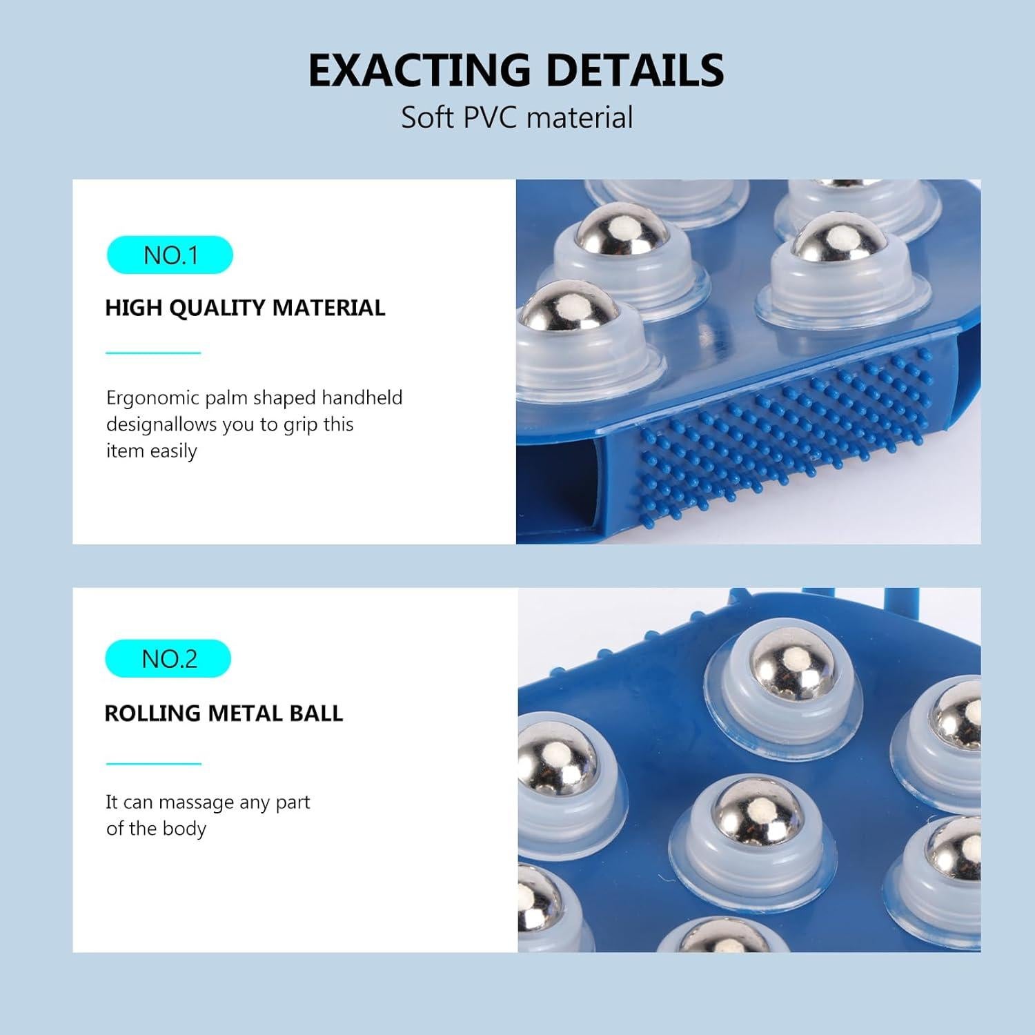 Masajeador GLEAVI 3 en 1 Guante y Cepillo Exfoliante