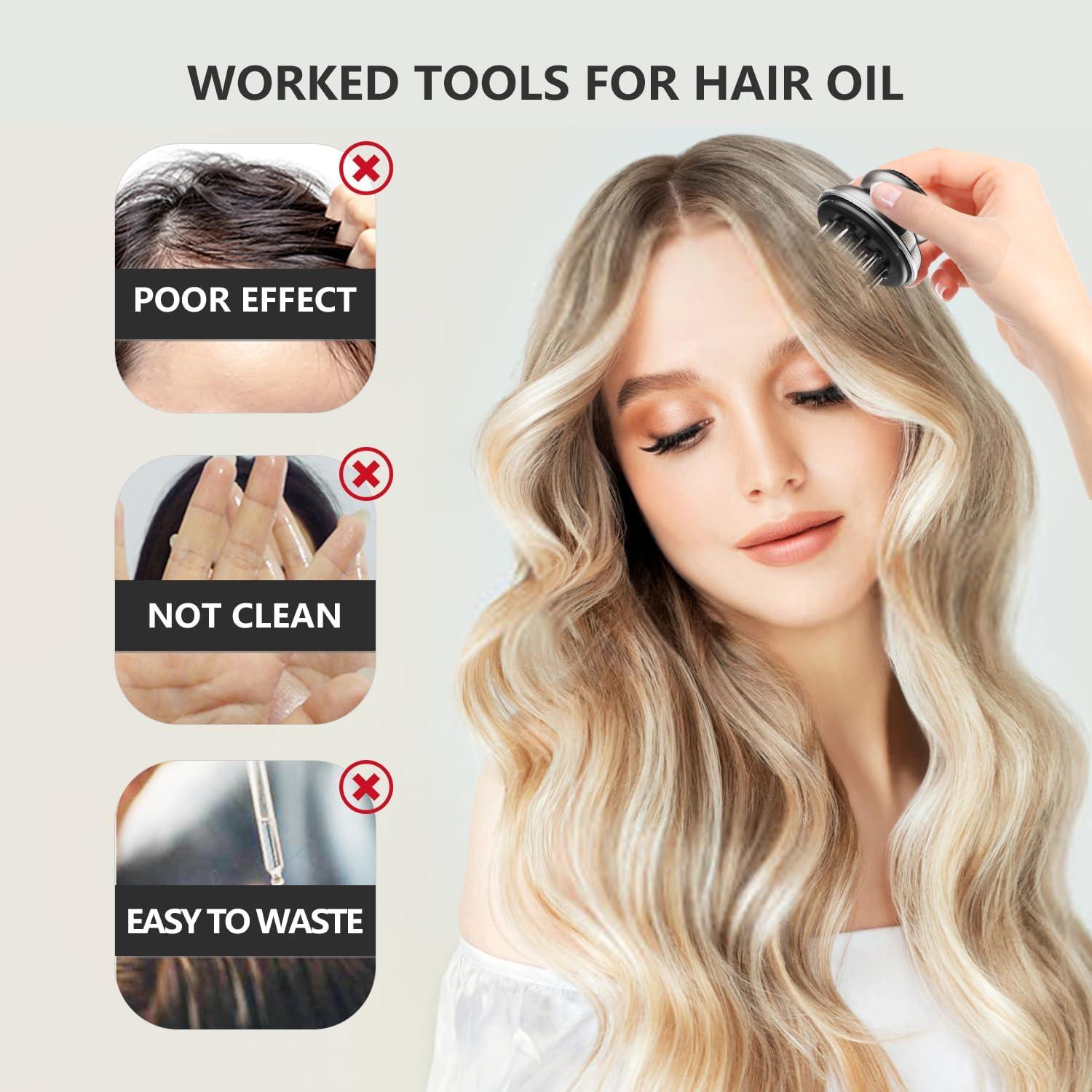 Peine Aplicador de Aceite para Cabello HUAYULINK 30ml