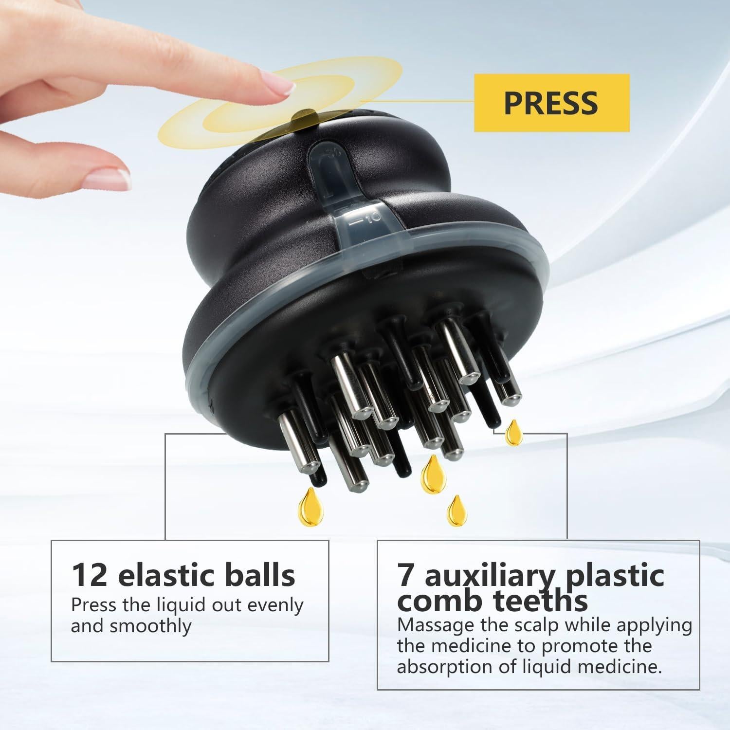 Peine Aplicador de Aceite para Cabello HUAYULINK 30ml