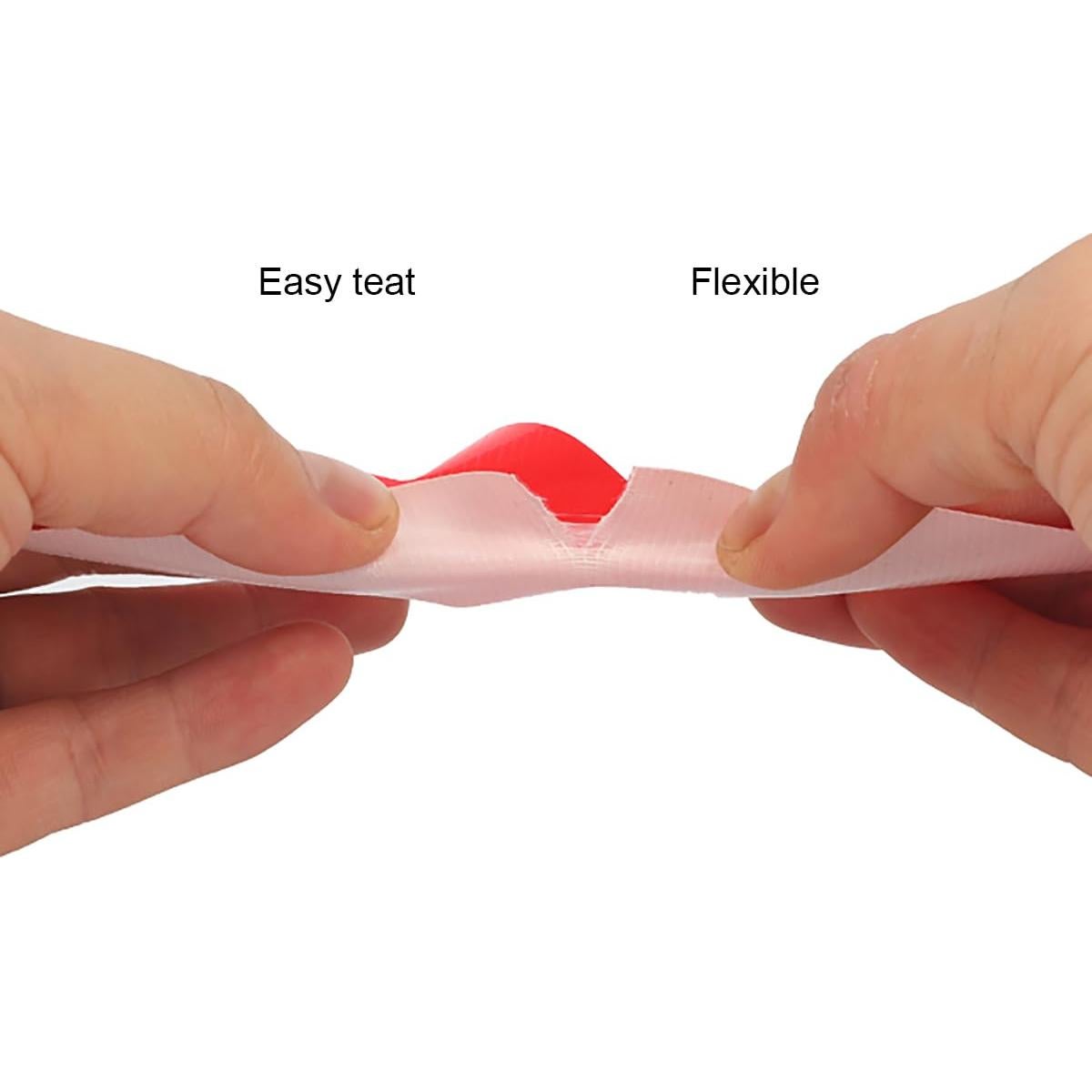 Cinta Adhesiva Ducto Resistente al Agua Roja XUXU - Paquete de 3