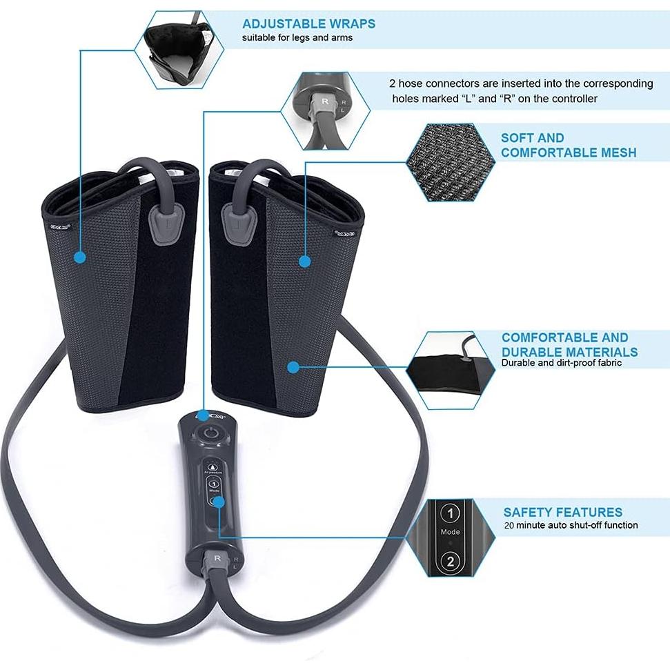 Masajeador de Piernas CINCOM CM-010A Compresión Aire 2 Modos