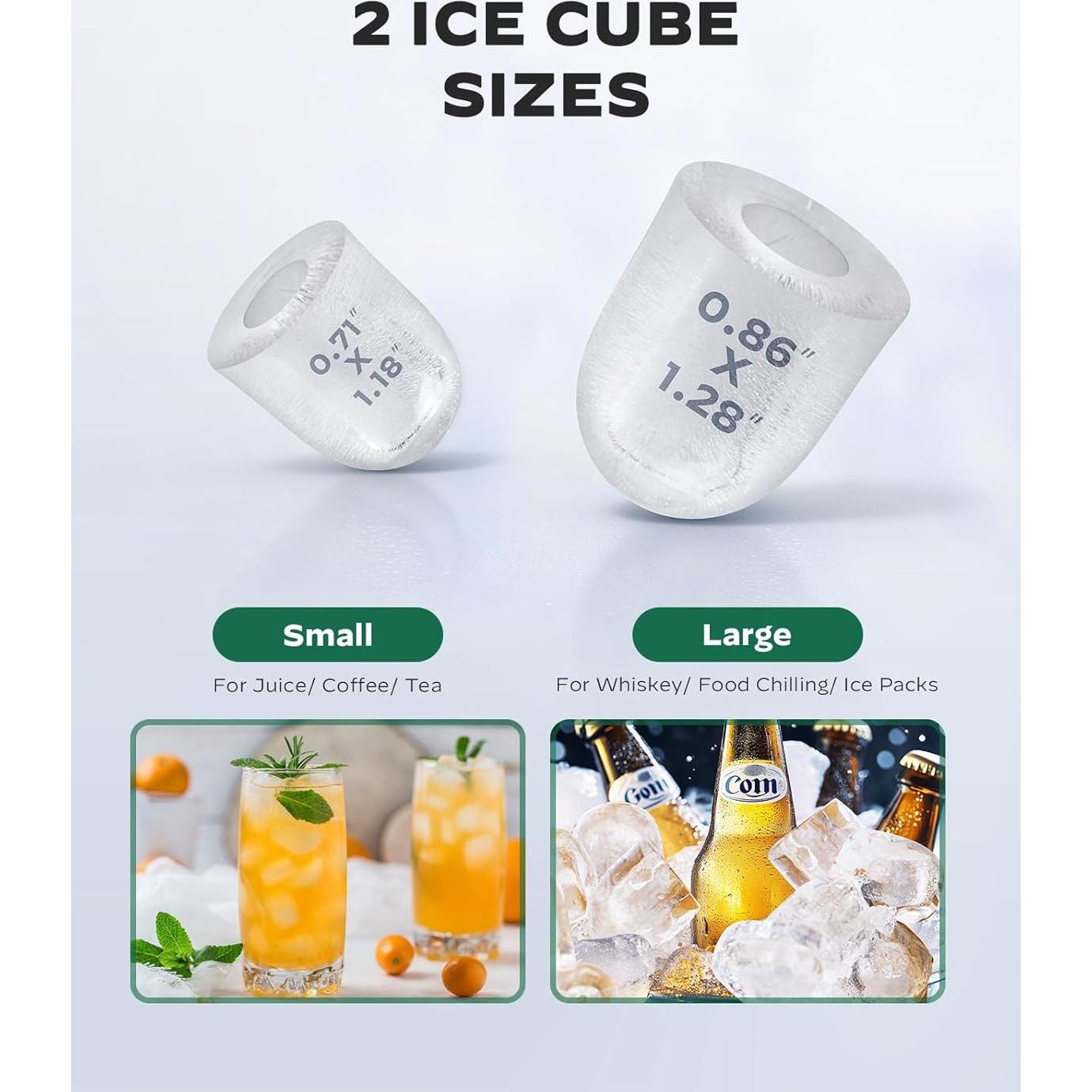 Máquina de Hielo Silonn SLIM35B Portátil 1.8L 9 Cubos en 6 Min