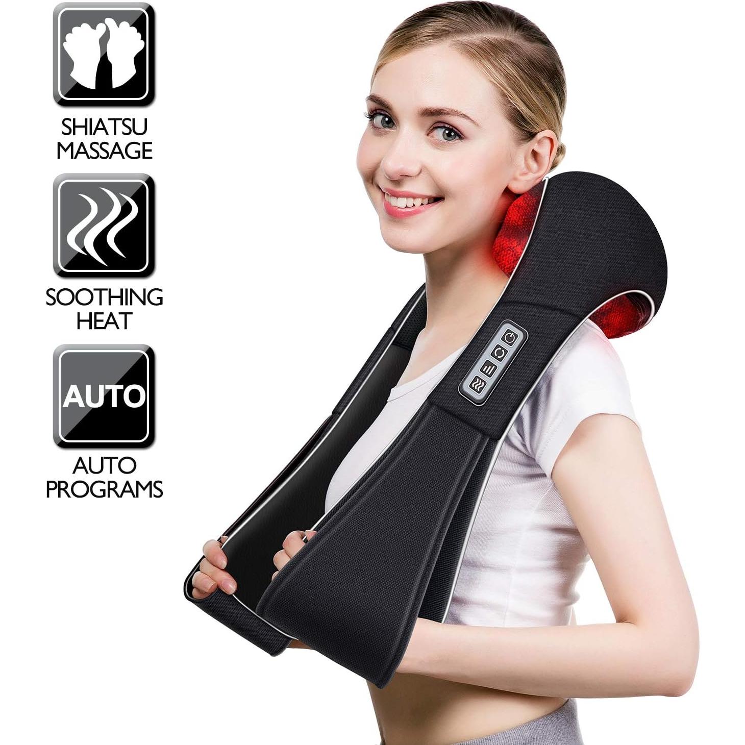 Masajeador de Cuello VIKTOR JURGEN Shiatsu con Calor