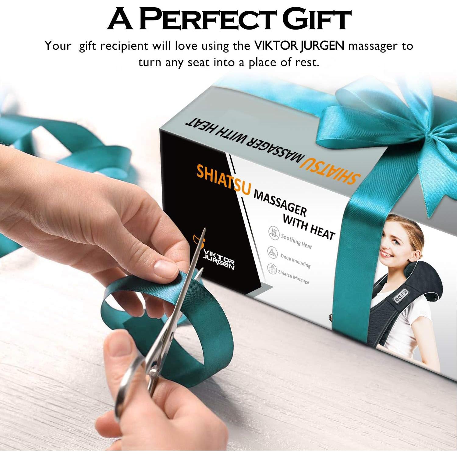 Masajeador de Cuello VIKTOR JURGEN Shiatsu con Calor