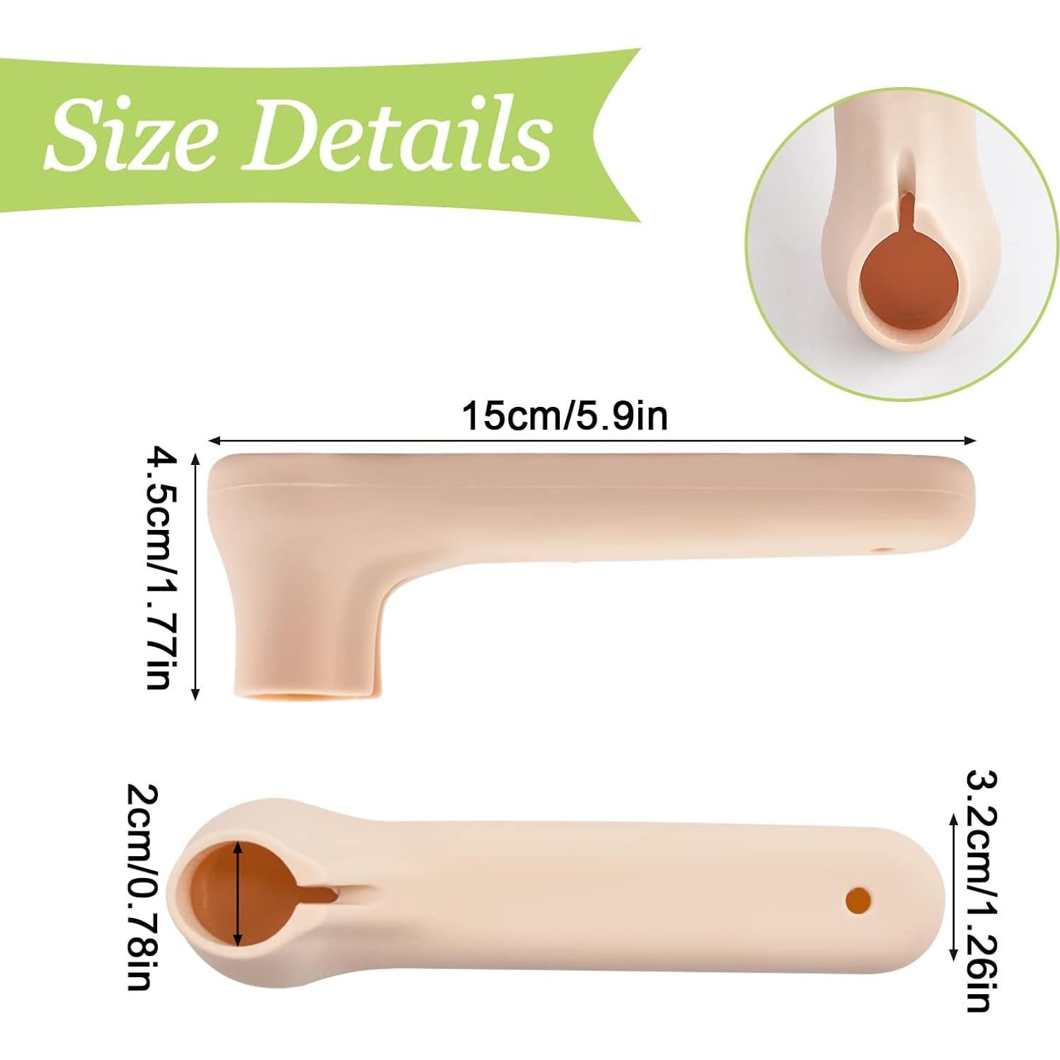 Cubiertas de Manija de Puerta de Silicona UFURMATE Albaricoque 2 Pzas