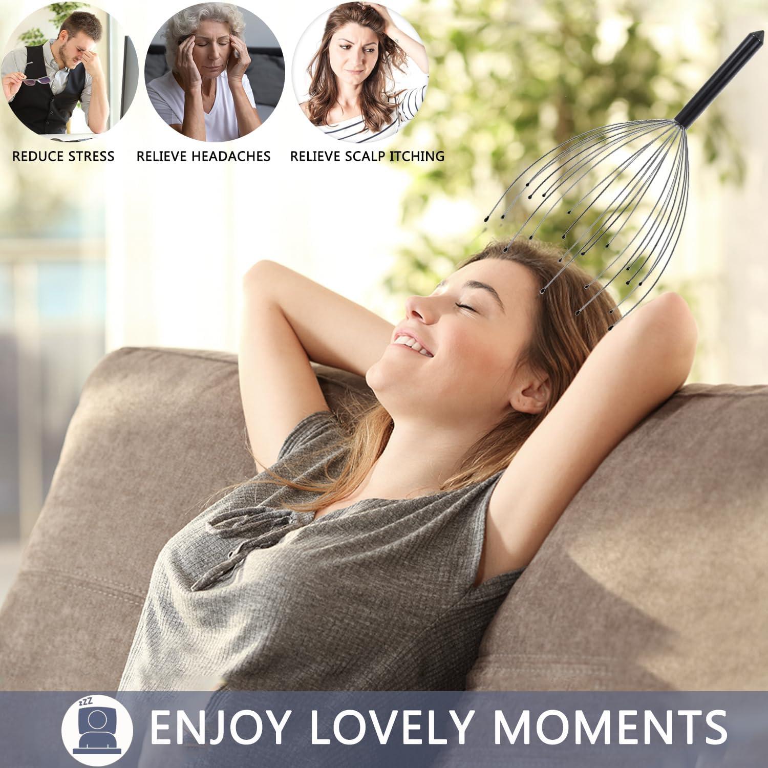 Rascador de Cabeza y Espalda Svjetiq 20 Dedos Alivio Estrés