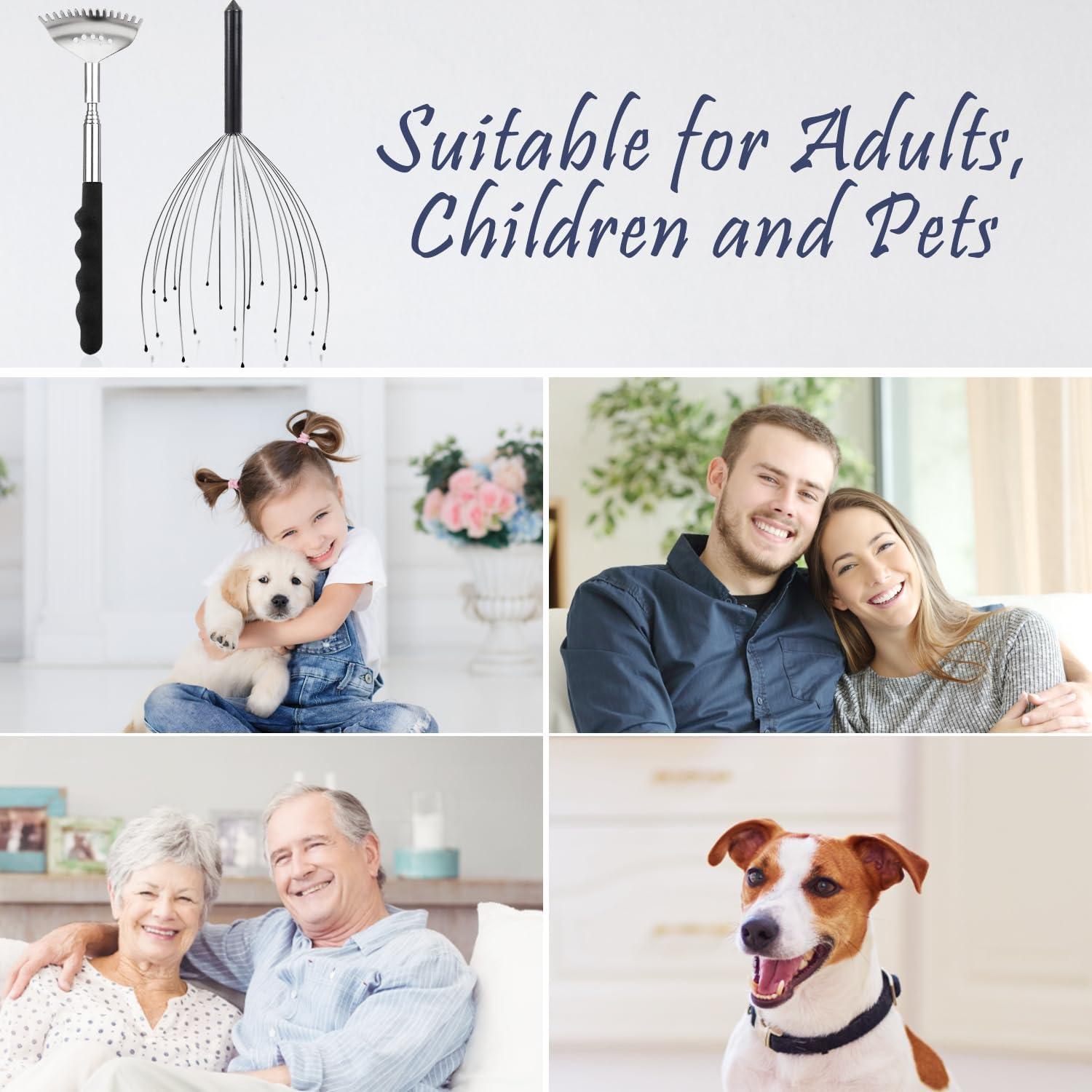 Rascador de Cabeza y Espalda Svjetiq 20 Dedos Alivio Estrés