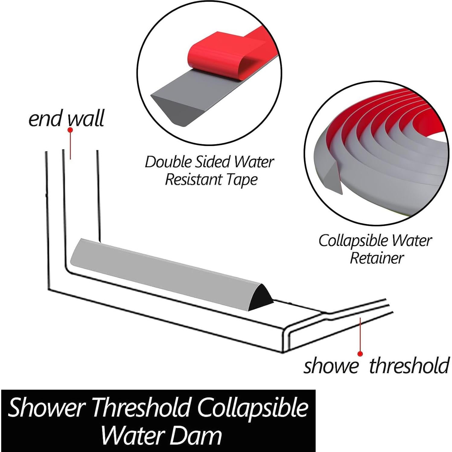 Barrera de Drenaje de Agua Raycity 99 cm Silicona Ecológica