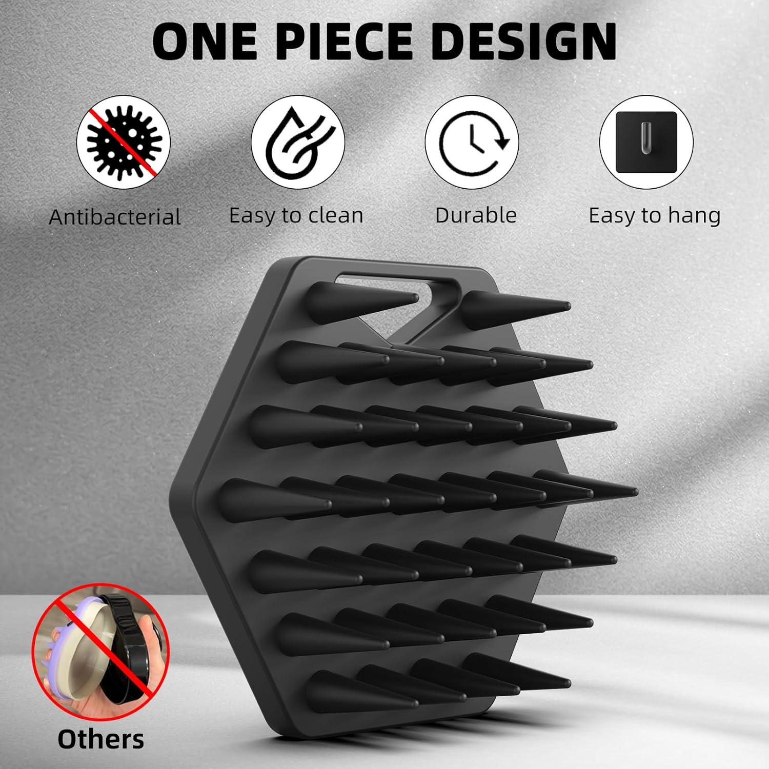 Masajeador de Cuero Cabelludo VIKICON - Silicona Suave 8.7cm