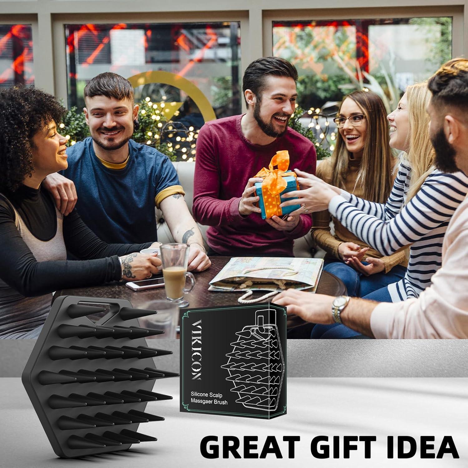 Masajeador de Cuero Cabelludo VIKICON - Silicona Suave 8.7cm