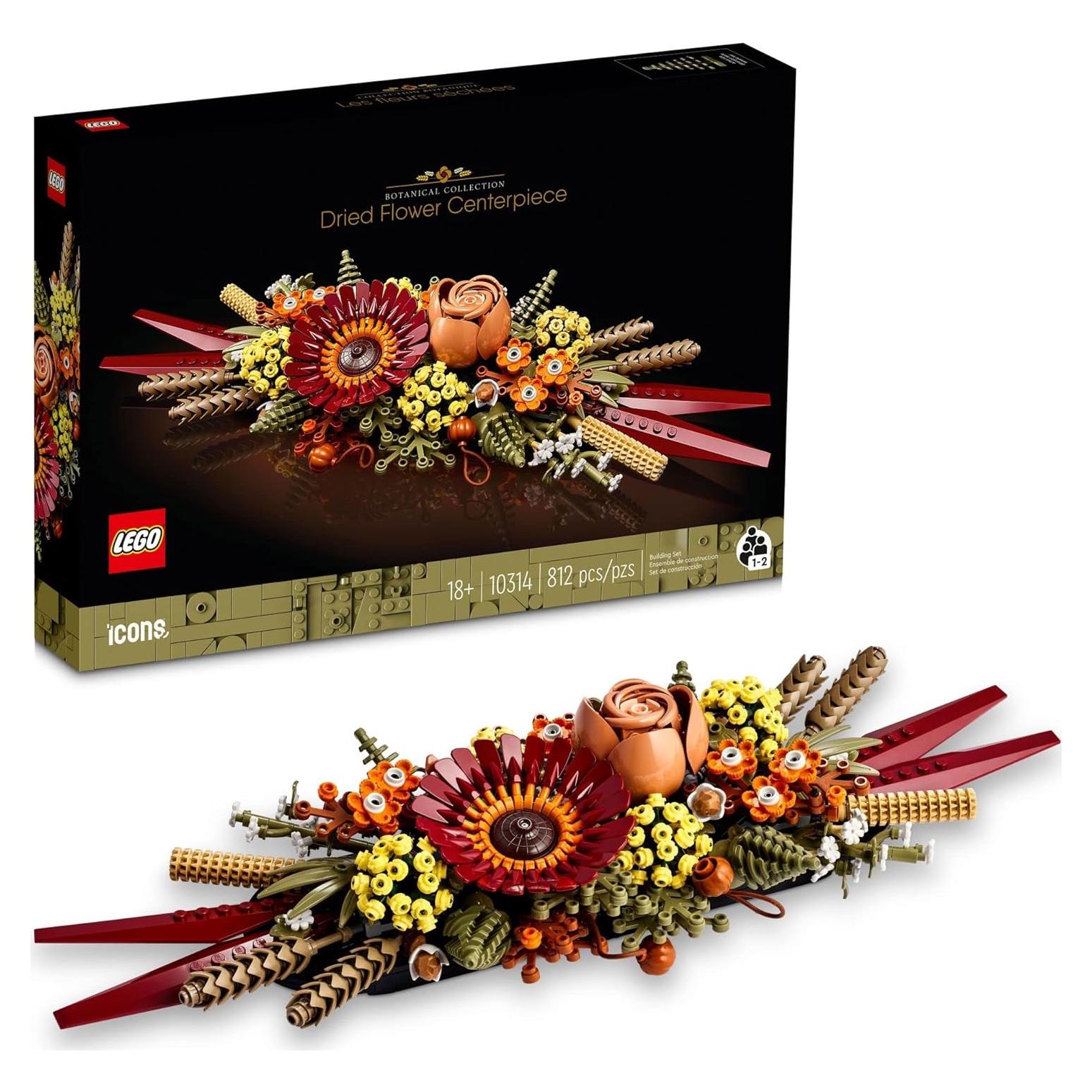 LEGO Icons Centro de Flores Secas 10314 - Flores Artificiales