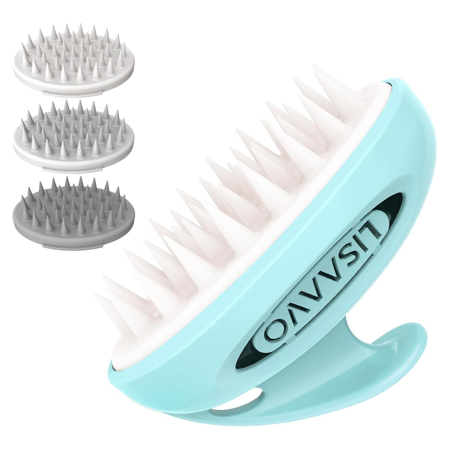 Masajeador de Cuero Cabelludo LISAAVO 3 en 1 Azul