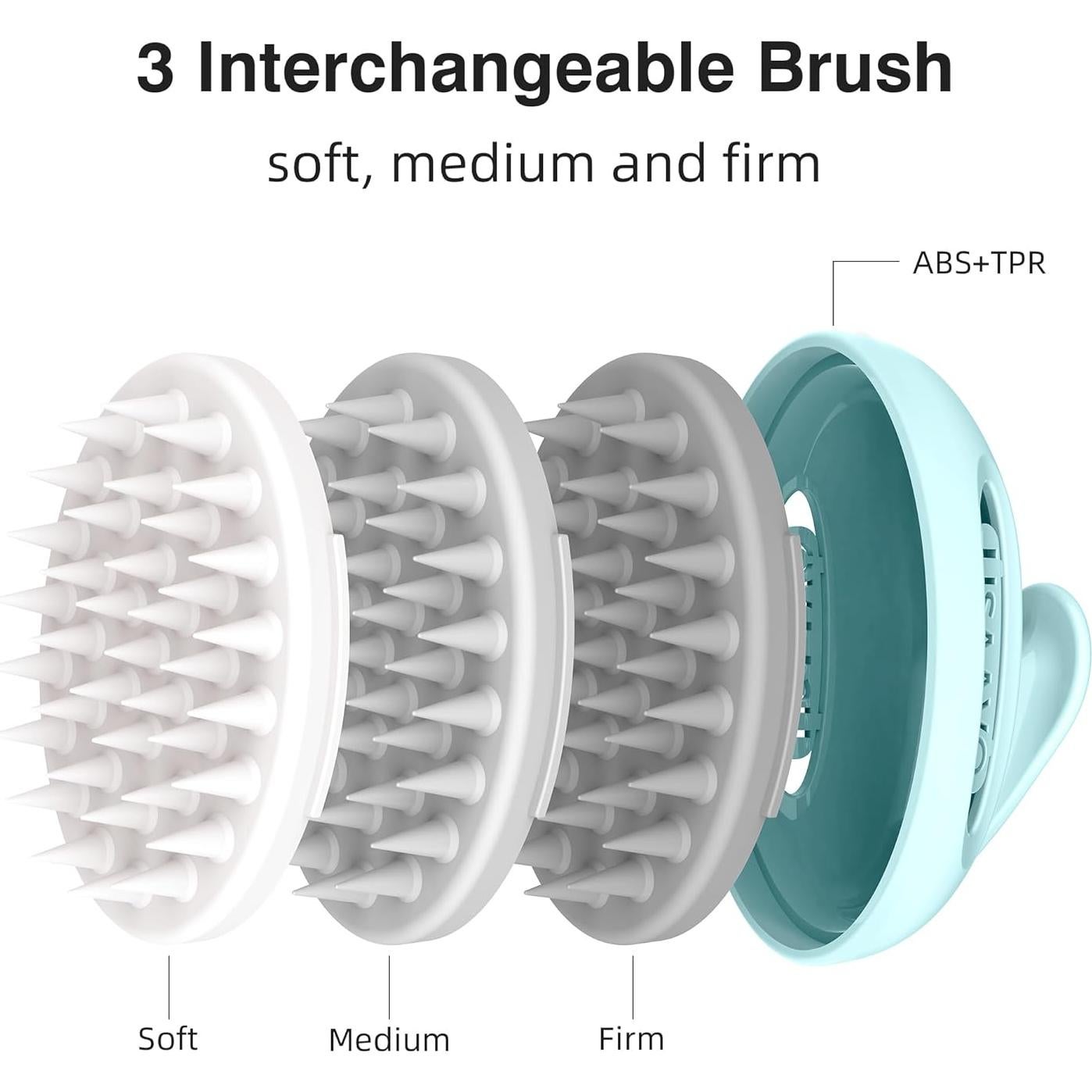 Masajeador de Cuero Cabelludo LISAAVO 3 en 1 Azul