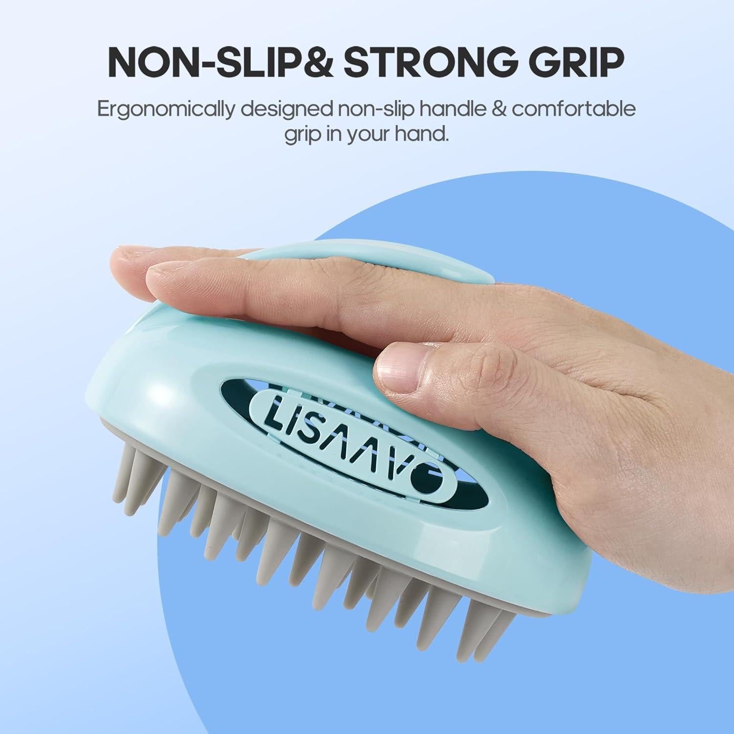 Masajeador de Cuero Cabelludo LISAAVO 3 en 1 Azul