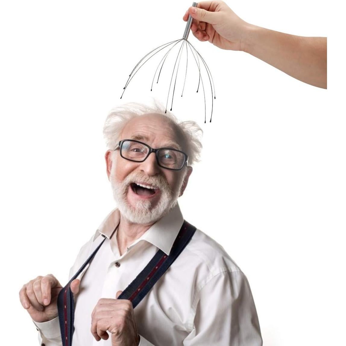 Paquete de 4 Masajeadores de Cuero Cabelludo Yeipis 23x10cm