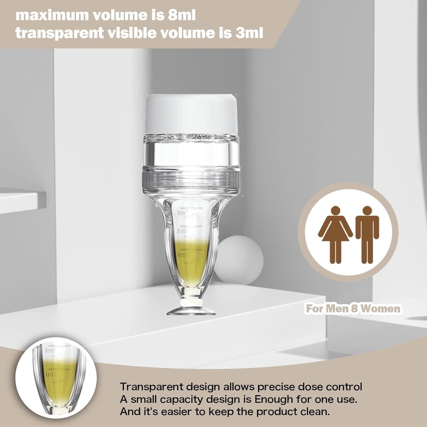 Peine Aplicador DAPENG para Aceite Capilar 8ml Transparente