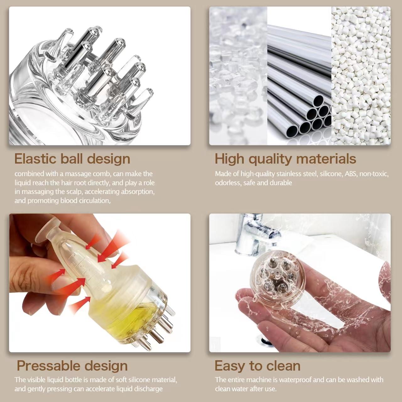 Peine Aplicador DAPENG para Aceite Capilar 8ml Transparente