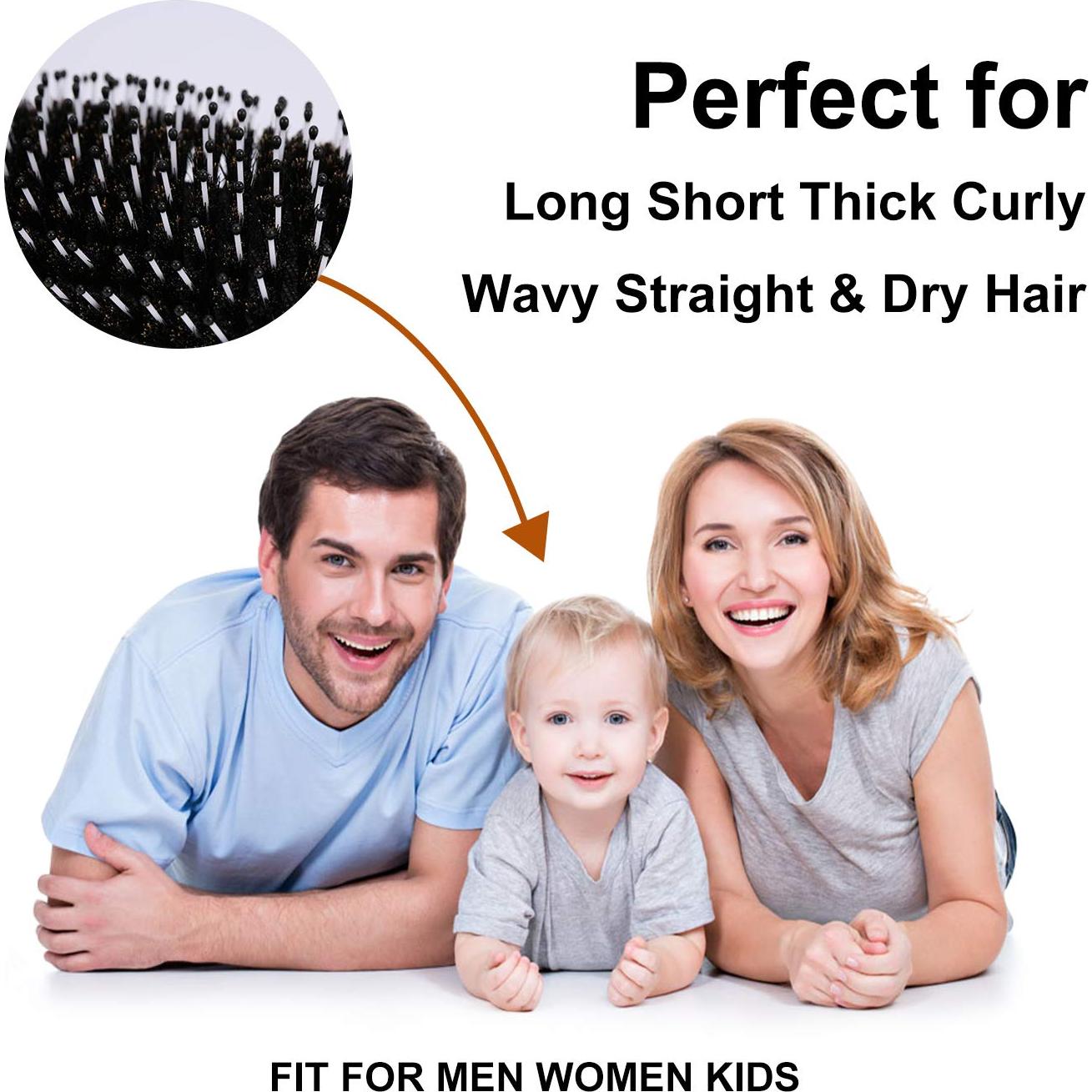 Cepillo de Pelo Mini URTHEONE de Cerda de Jabalí para Todo Tipo de Cabello