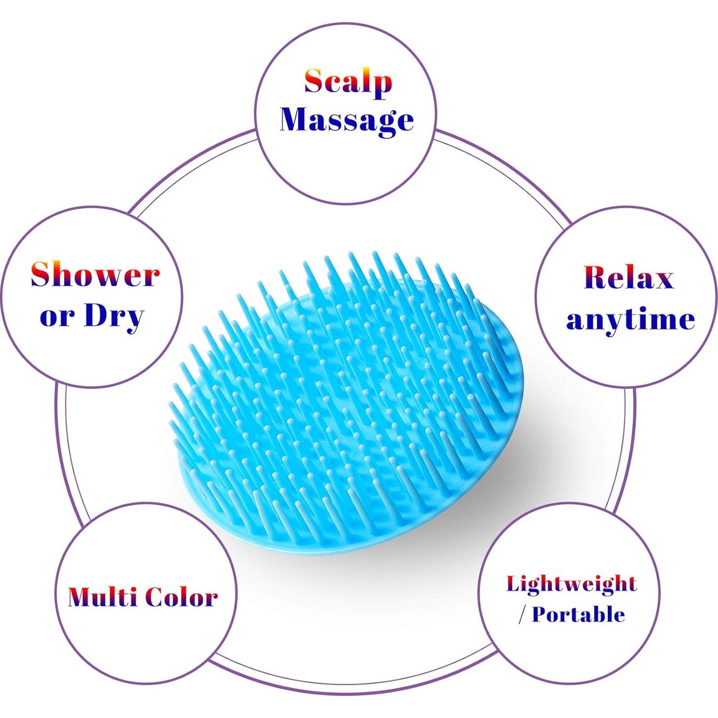 Cepillo Exfoliador Cuero Cabelludo YEALIFE 4Pack Multiusos