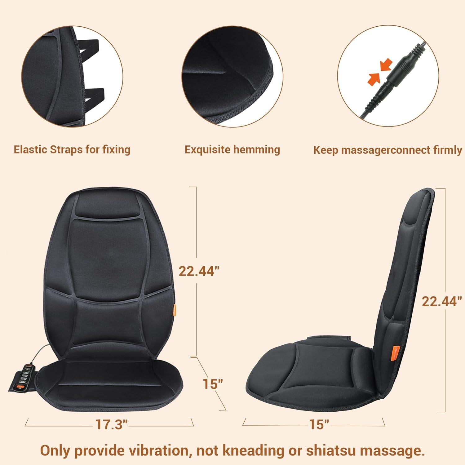 Cojín de Masaje Calefaccionado CARSHION para Silla 95x45cm