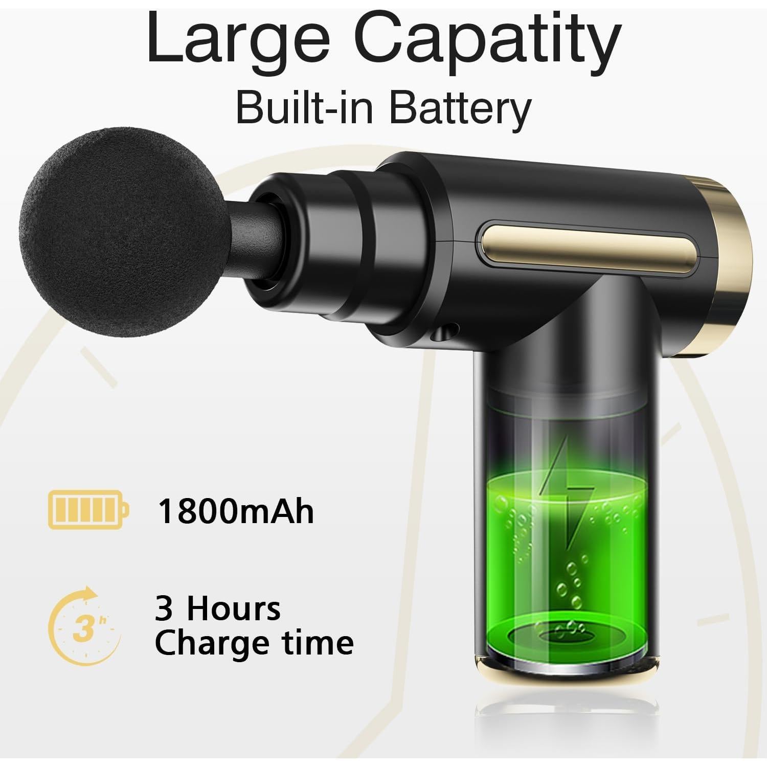 Mini Pistola de Masaje Cotsoco 6 Velocidades Inalámbrica