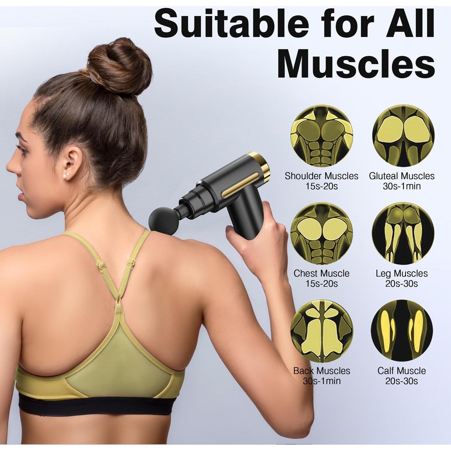 Mini Pistola de Masaje Cotsoco 6 Velocidades Inalámbrica