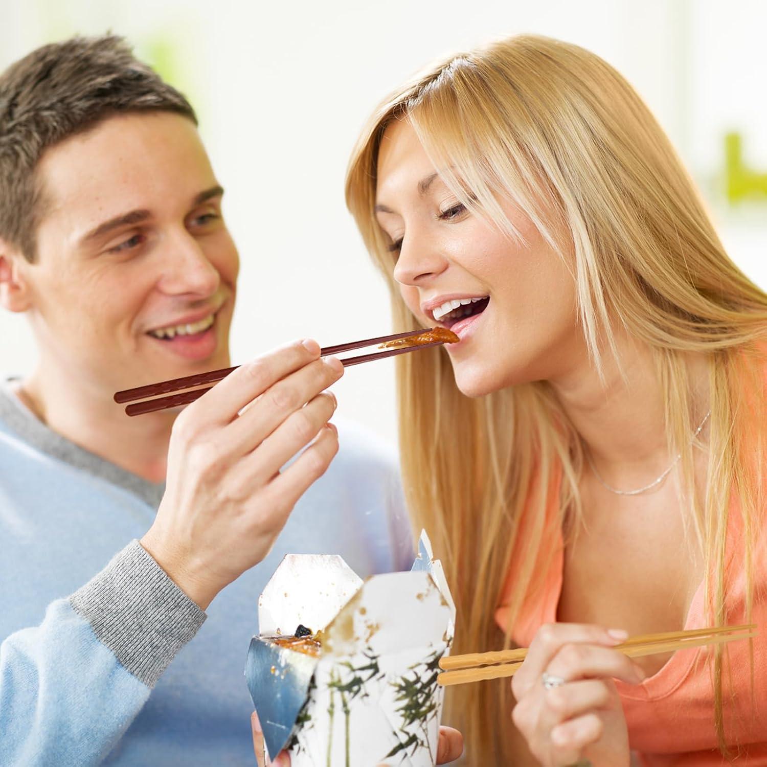 Set de 5 Pares de Palillos Japoneses Reutilizables MFJUNS 22.4 cm