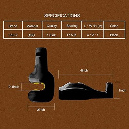 Gancho Soporte para Respaldo de Asiento IPELY - Set de 2 Negro